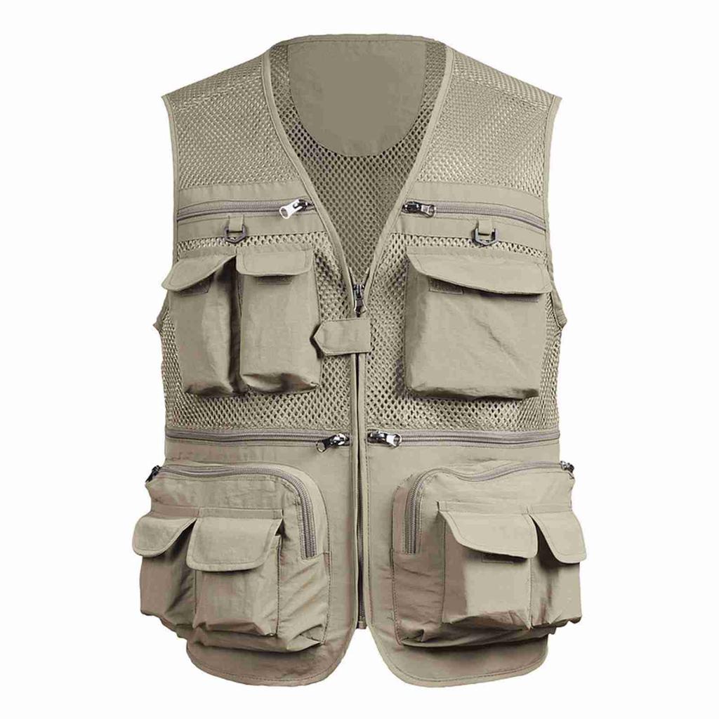 Fishing Mesh Vest Fishing Vest Breathable Fishing Travel Mesh Vest with Pockets Work Vest for Outdoor Activities