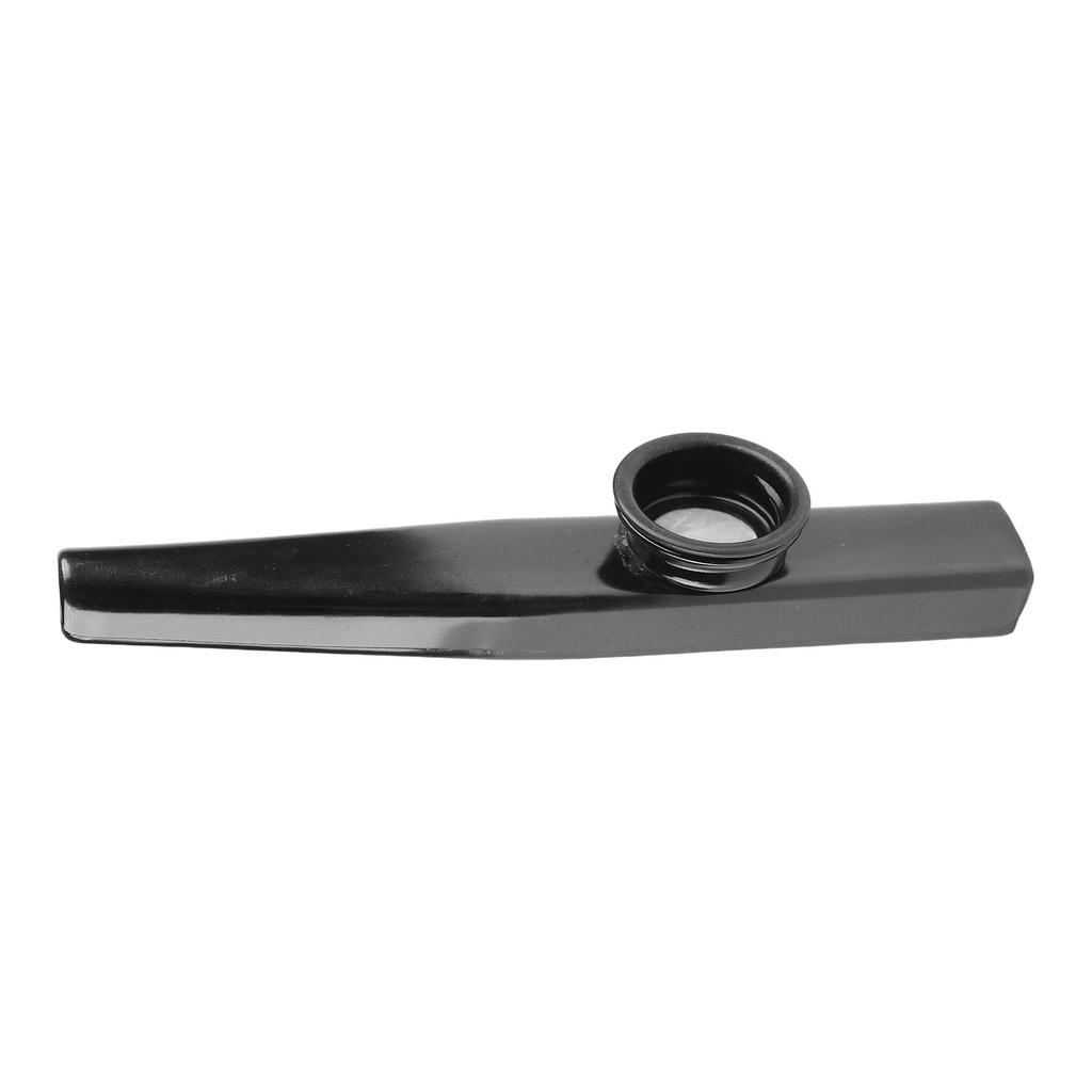 Metal Kazoo Aluminum Lightweight Portable Kazoo Guitar Partner Flute Musical Instrument Gift Black