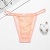 Sexy Lace Thong Women Low Waist Panties Transparent G String Thongs T-Back Underwear Female Solid Intimates Lingerie