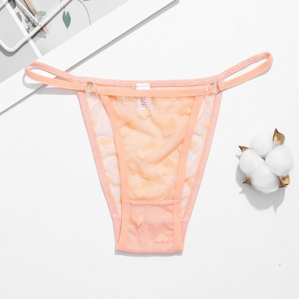 Sexy Lace Thong Women Low Waist Panties Transparent G String Thongs T-Back Underwear Female Solid Intimates Lingerie