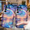 Phone Case: 2D Flat Samsung Galaxy A34 A35 M05 M06 S20 S22 S21 FE Plus 5G Protective Case, Rainbow Forest Lake, Christmas and Halloween Gifts