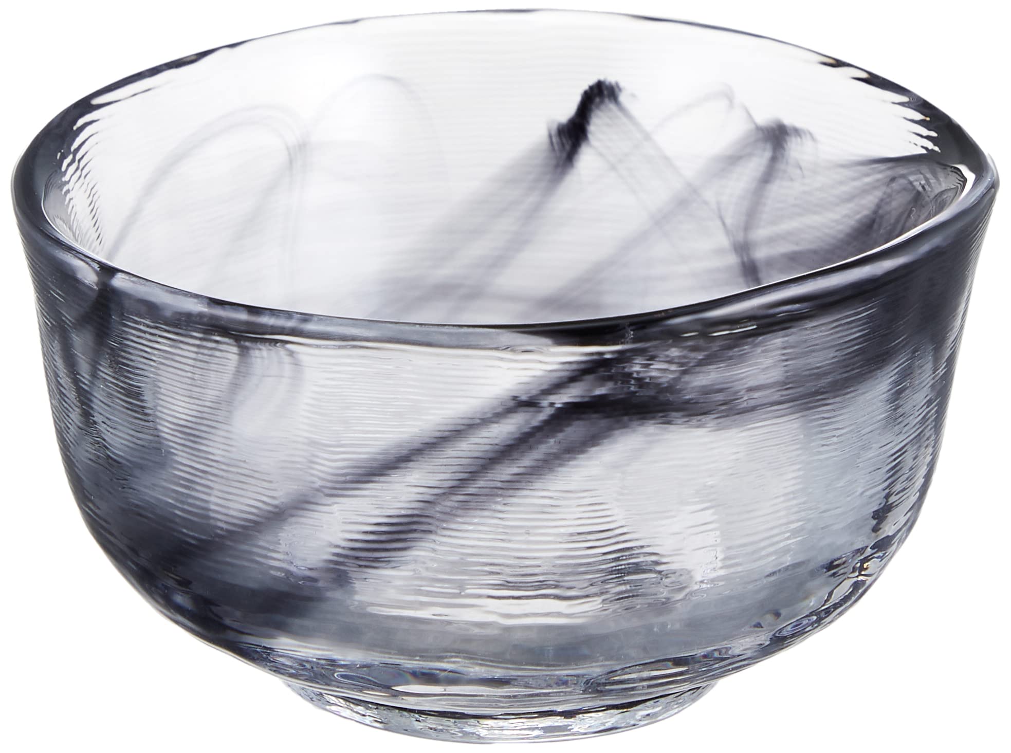 

Yoshinuma Glass Ink Painting Glass Bowl, 6cm Diameter, Black, Made in Japan