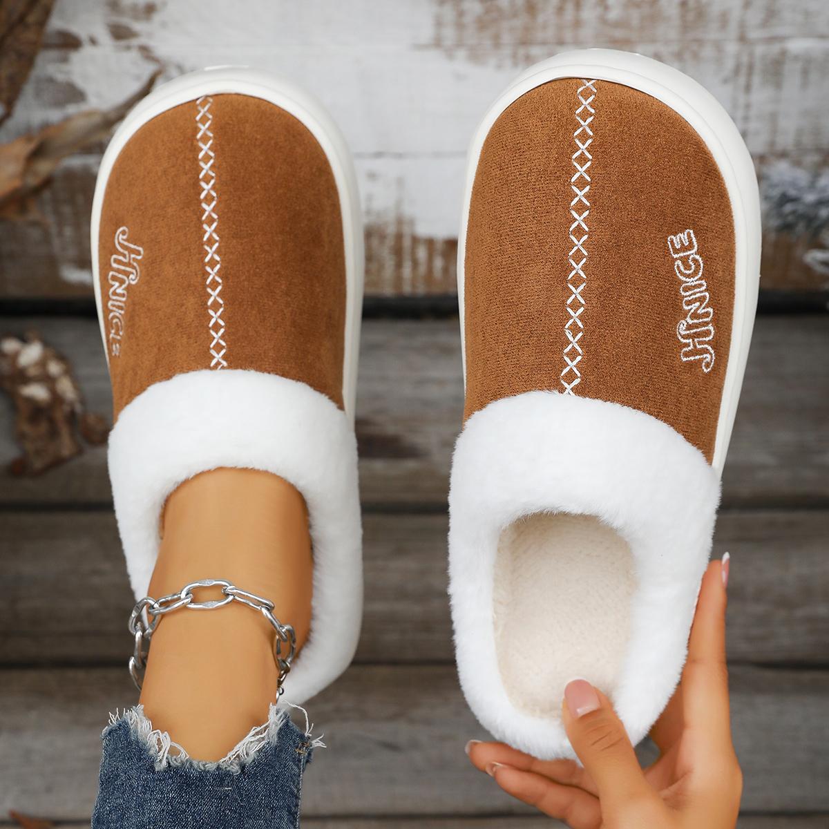 

Fashion Women Luxury Slippers Comfortable Winter Designer Shoes Women Lightweight Platform Slippers Anti-slip Home Shoes Slides Women 42-43 коричневый