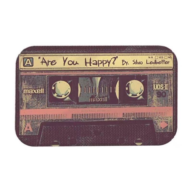 Bath Mat Non-slip Bathroom Toilet Carpet Kitchen Soft Floor Mat 3D Cassette Music Tape Doormat Entrance Rugs Home Decoration