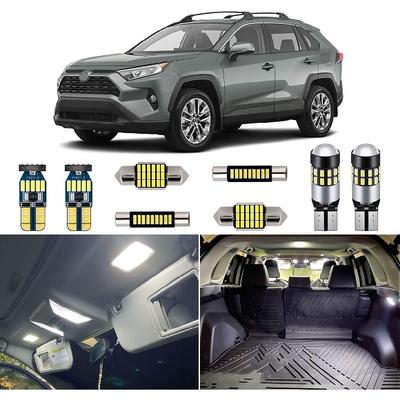 White LED Interior Lights Kit for Toyota RAV4 2016 2017 2018     Super Bright 6000K Interior LED Lights Bulbs Package + Tall Tool