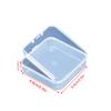 Tragbare Plastikbox Quadratisch Transparent Schrauben Aufbewahrung Organizer Schrank mit Klappdeckel Schmuckkoffer für Kosmetik Handwerk Eisenwaren