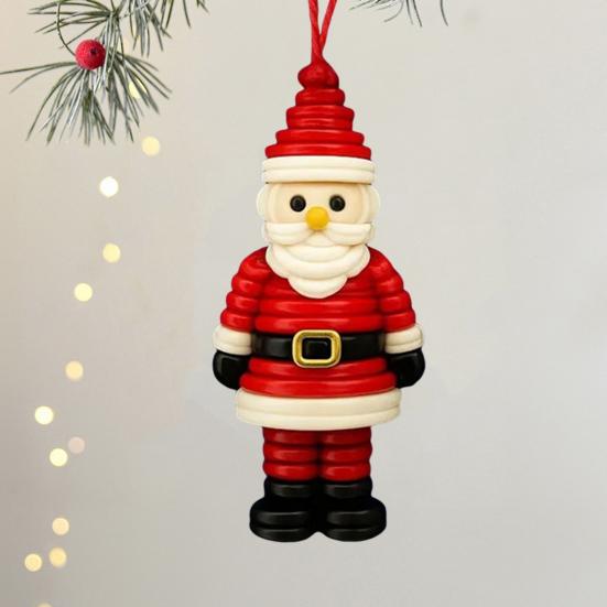 Yousheng DIY Button Christmas Ornament Kit Stacked Colorful Buttons Christmas Snowman/Santa/Angel/Tree Craft Making Set for Holiday Decor