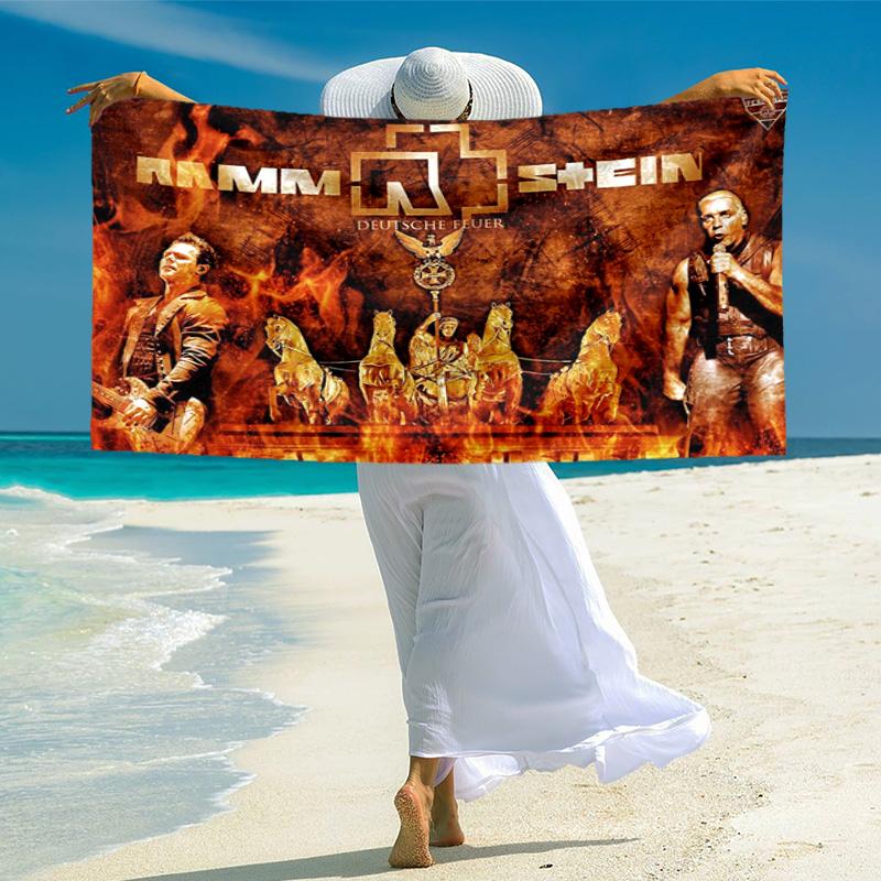 Till Lindemann, Lead Singer of the German Heavy Metal Rock Band Rammstein, Outdoor Camping Vacation Swimming Beach Scarf Decorative Blanket F2