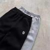 Cross-Border Trendy Unisex Embroidered Zipper Fleece Sweatpants