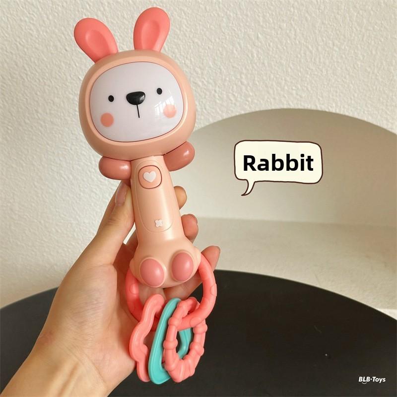 Unicorn Baby Sound Rattle Stick With Light For Auditory And Handeye Coordination Training