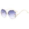 2024 Women's High-End Rhinestone Sunglasses: Slimming, Fashionable Anti-UV Sunshade