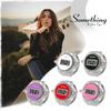 Ring Watch Digital LED Calendar Stopwatch Free Size Ring Retro Fashionable Waterproof Silver Men Women Fashion Accessory Birthday Christmas