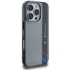Hülle für iPhone 16 Pro BMW Motorsport Vertikaler Streifen Grau