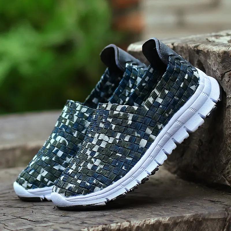Scarpe Basse Estive Uomo Mocassini Slip-on Scarpe Casual Intrecciate Sneakers da Donna Scarpe Comode Multicolore Taglie Grandi 4344
