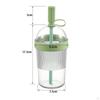 Tumbler with Straw Ribbed Lid and Reusable Cup Dome for Commuters,
