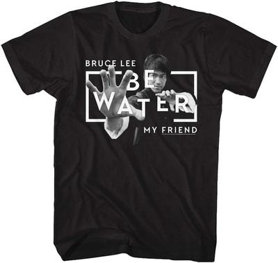 Bruce Lee Chinesische Kampfkunst Ikone Sei Wasser Mein Freund Erwachsenen T-Shirt Tee
