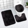 3 Teile/satz Batik-Badezimmermatten-Set Bunte rutschfeste Bad-WC-Teppiche Rechteckige U-förmige Badezimmer-Toilettenvorleger und Deckelabdeckungsset