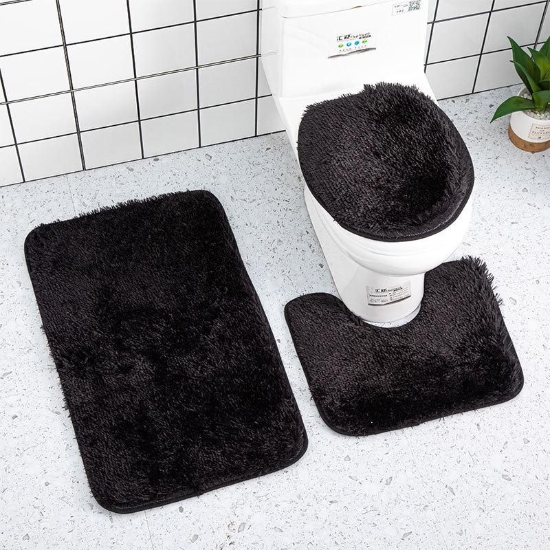 3 Teile/satz Batik-Badezimmermatten-Set Bunte rutschfeste Bad-WC-Teppiche Rechteckige U-förmige Badezimmer-Toilettenvorleger und Deckelabdeckungsset