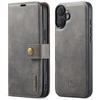 DG.MING for iPhone 16 Case Detachable Split Leather Phone Cover