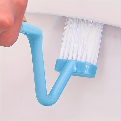 1pc V-Shaped Toilet Brush Set, Wall-Mountable, No Dead Angle, Manual, Battery-Free, Ideal for Bathroom and Toilet Cleaning