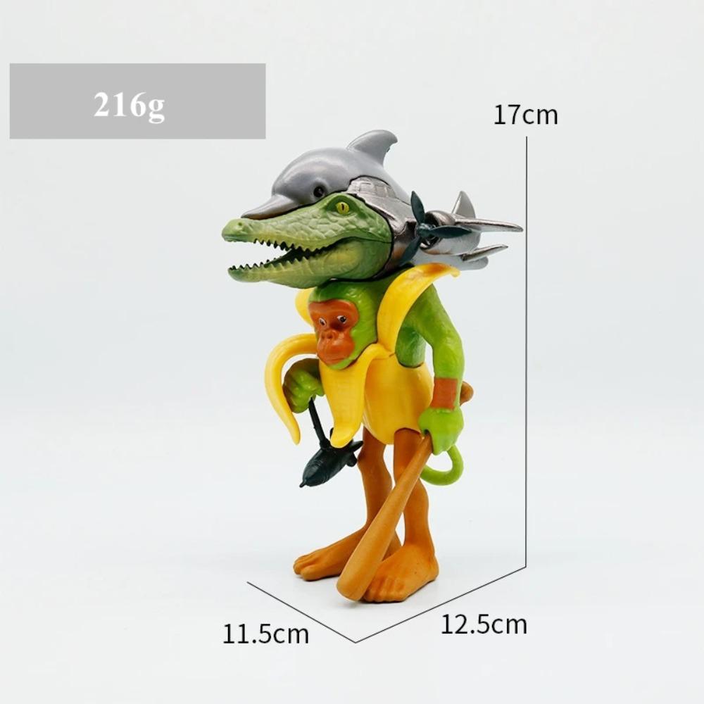 Italienisches Gehirnfäule Tung Tung Sahur Figuren Tralalero Tralala Bombardino Crocodilo Shimpanzini Bananini Zusammenführungsmodell Spielzeug Geschenk