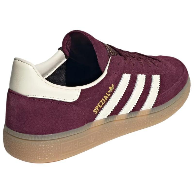 adidas Handball Spezial Maroon Cream Women Sneakers Red Cream-White Gold-Metallic JP8726
