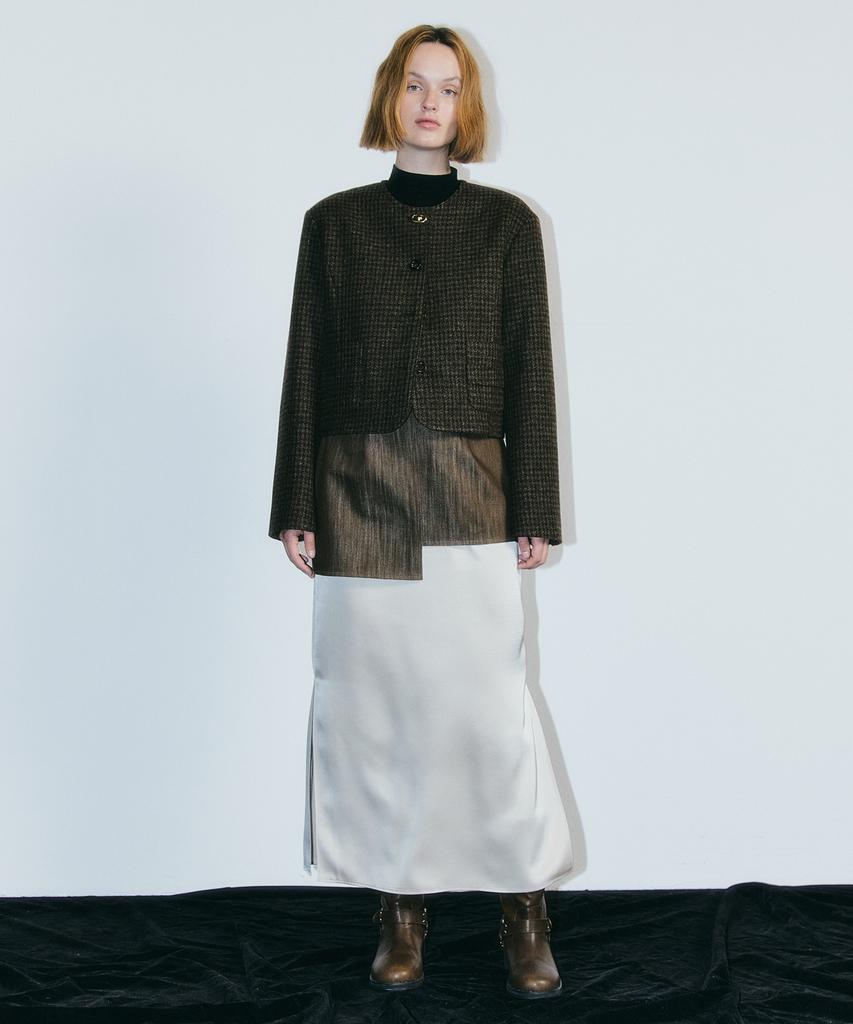 Aeditem Poche Tweed Jacket - Brown