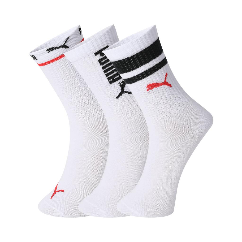 PUMA Socks 3 Pack White Teenagers 701229064-002