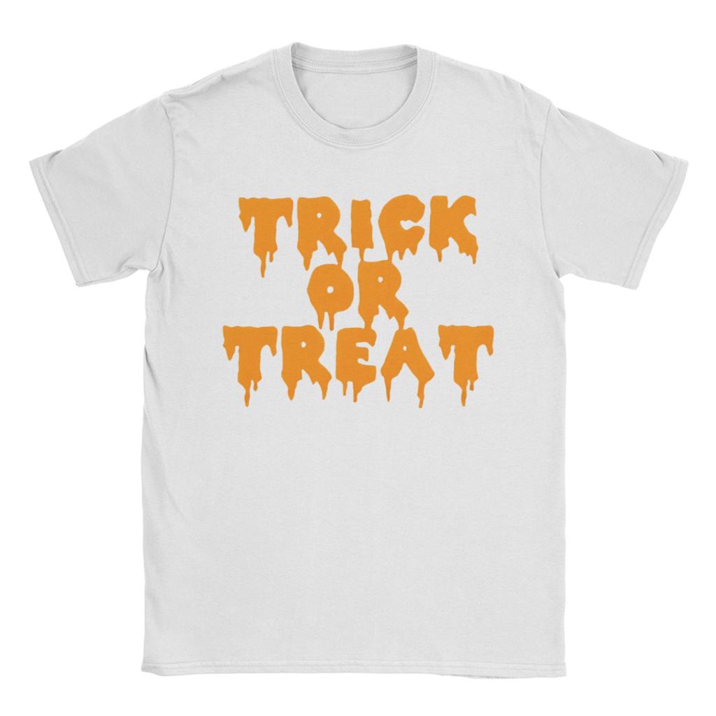 Men's Halloween TRICK or TREAT T Shirt  Cotton Clothing Funny Short Sleeve Round Collar Tees Gift Idea T-Shirt