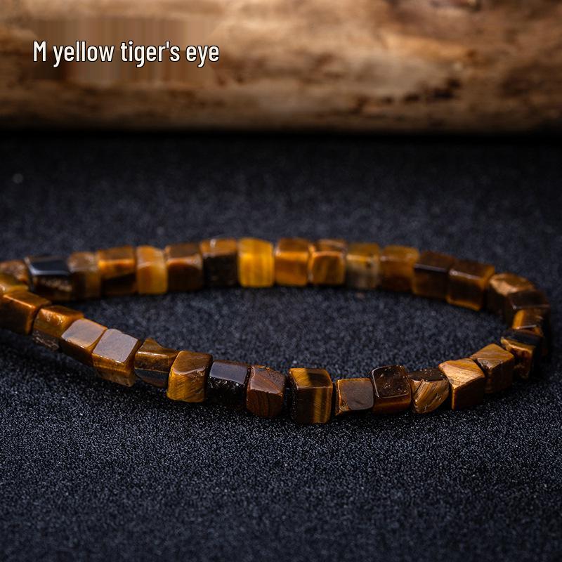 Cuentas de Cubo de Piedra Natural de 4 mm de Lapislázuli y Turquesa – Estilo Creativo