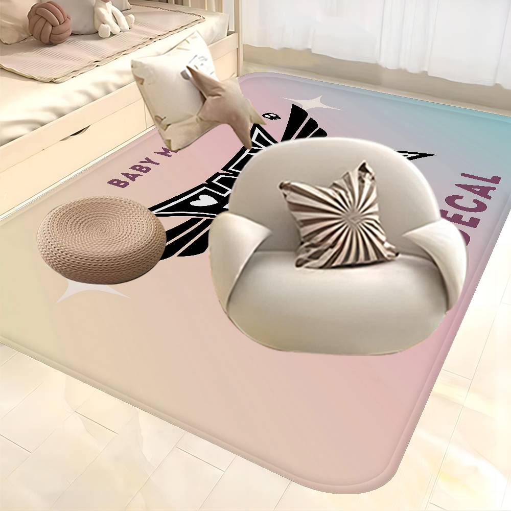 B-BABYMETAL Band Hallway Carpet Washable Non-Slip Living Room Sofa Chairs Area Mat Kitchen Doormat Area Rug