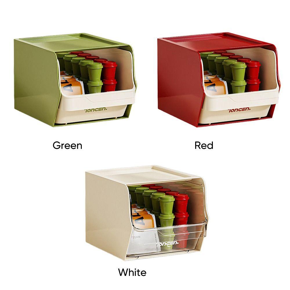 Stackable Tea Bag Storage Case Wall-Mounted Instant Coffee Rack Creative Snack Rack  Pantry