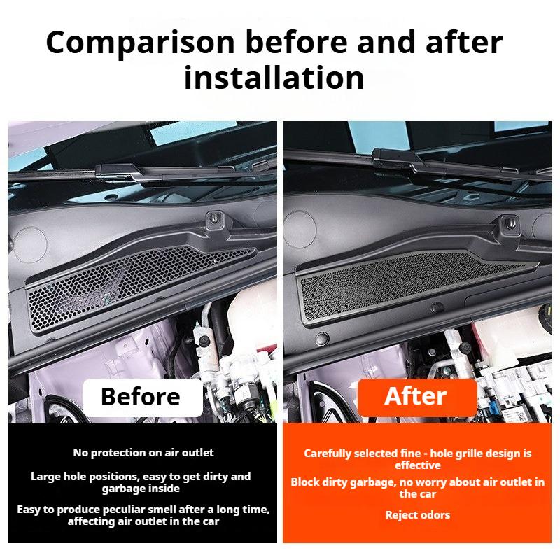 For MG4 EV 2025 2026 Engine Hood Air Outlet Cover Dustproof Anti Dirty Protective Shell Car Exterior Accessories