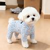 Dog German velvet warm four-legged clothes autumn and winter than bear teddy small dog cat pet bottoming shirt loungewear