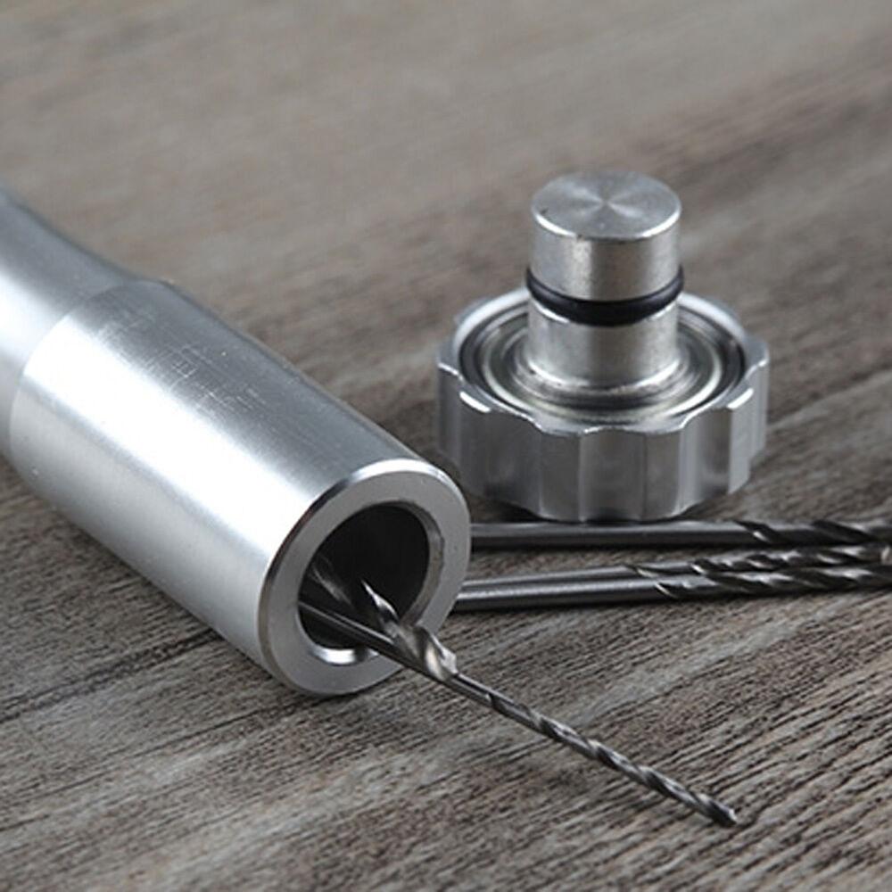 Bits Mini Hand Drill Aluminum Silver Vise Hand Push Jewelry Watch