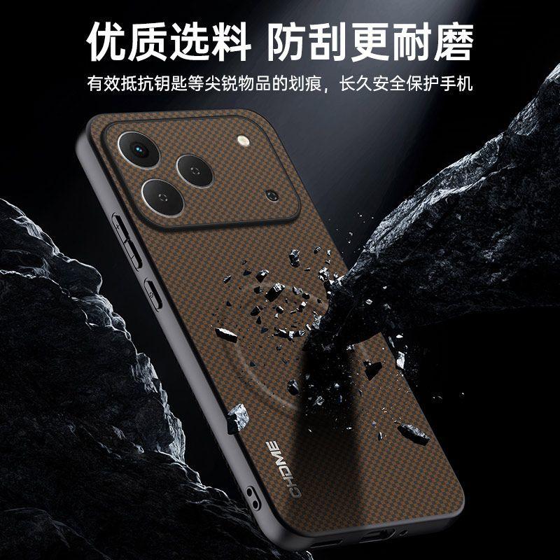 For Honor 600 Pro Case Fashion Magnetic Matte PU Striped Leather Silicone Cover For Honor 600 Shell Non-Slip Shockproof Bumper