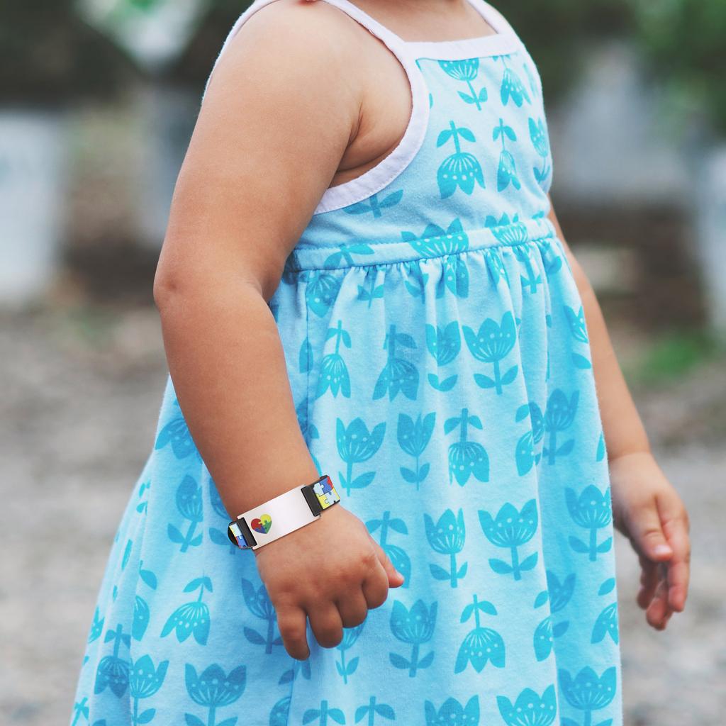 Gratis graveren Autisme Armbanden Voor Kinderen Meisjes Jongens, personaliseer Medische Armband, anti-verlies Niet-verbale Kinderen Noodgeval Sieraden