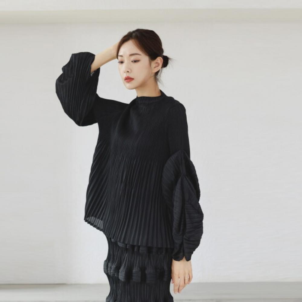 PlArA Women S Wing Sleeve A Line pleAtS blouSe