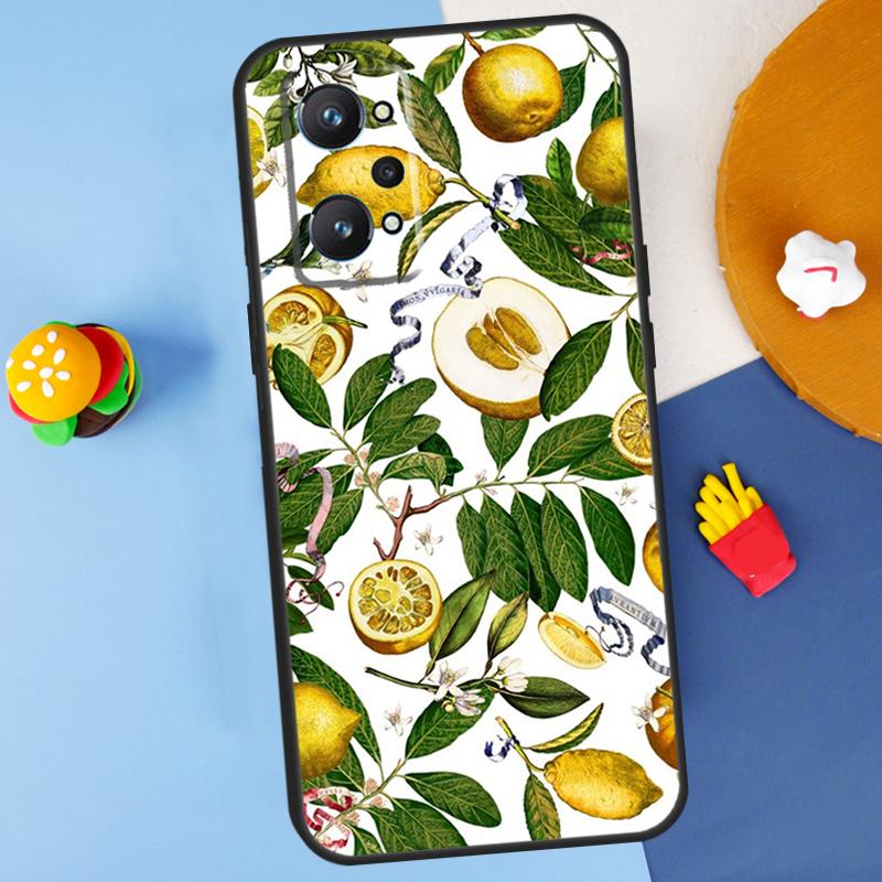 Tropical Summer Fruit Lemon For Realme 14 13 12 10 11 Pro Plus GT 6 6T 5 GT7 Pro C55 C51 C21Y C25S C67 C75 C53 C61 Case