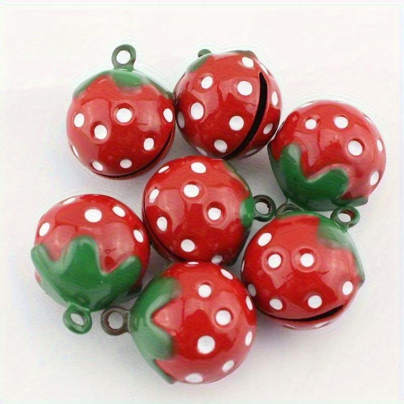 

DIY Handmade Jewelry Fruit Keychain Pendant Material Cartoon Bell Accessories 1pcs червоний
