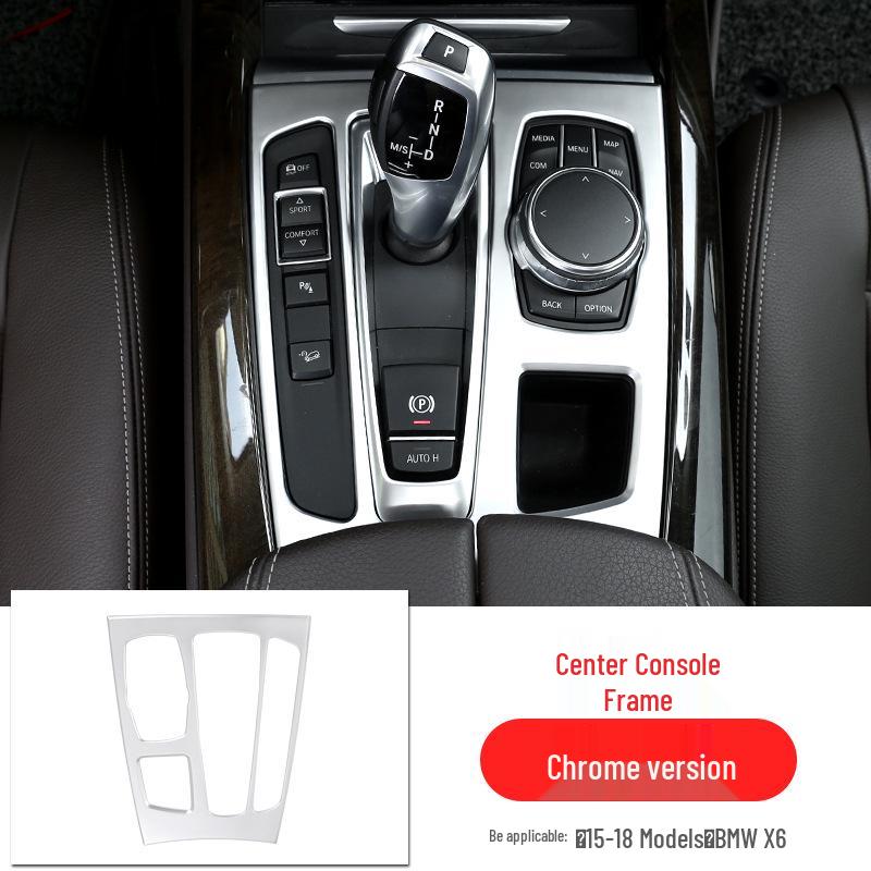 14-18 BMW X5 X6 Interior Gear Shift Decoration Sticker Set