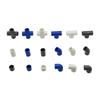 1 Pièce Raccord PVC Tuyau d'Alimentation en Eau Té Croix Coude Droit Connecteur Égal Diamètre Intérieur 20mm Adaptateur Plastique pour Irrigation