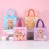 Cartoon Handheld Bags with Handle Nonwoven Fabric Bags 9x9x4Inch For Kids Birthday Wedding Bridal Showers Craft Wrapping