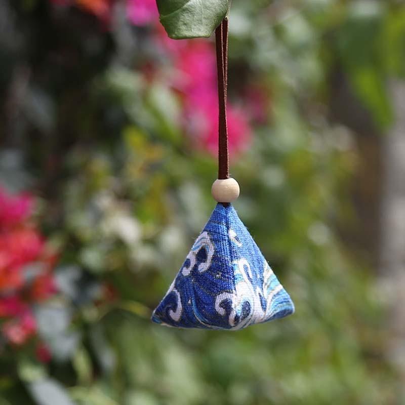 

Шитье Сходящийся Ручной Кулон Цзунцзы Саше Хлопок Лен Москит Полынь Blue+White