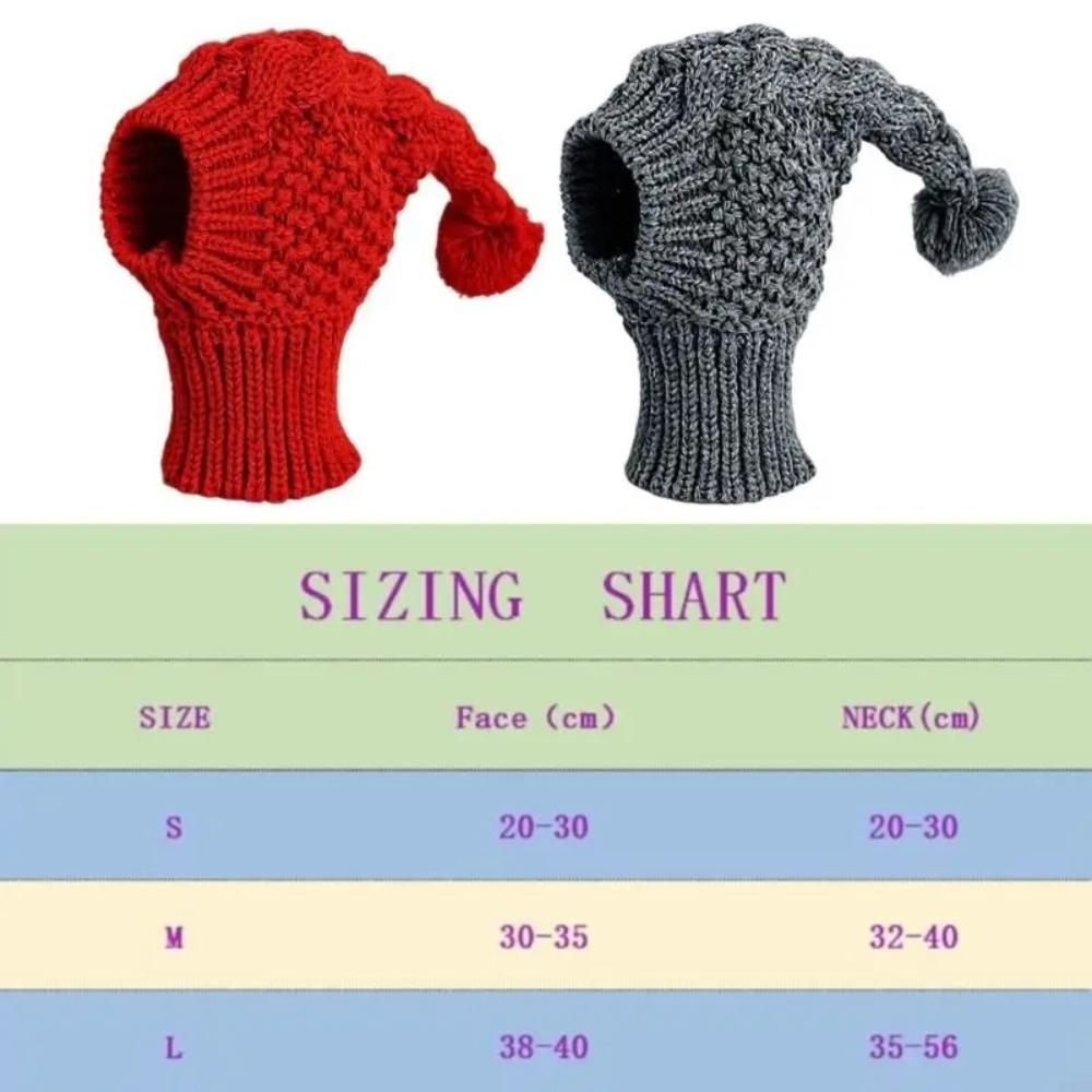 Winter Knitted Dog Hat, Breathable Warm Acrylic Cap for Whippet Greyhound Outdoor Walking Pet Cold Weather Wear