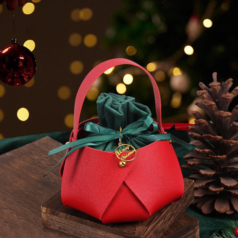 Velvet Christmas Eve Apple Tote & Gift Bag