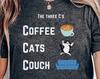 Coffee Cats Couch T-Shirt – Funny Cat Lover Tee