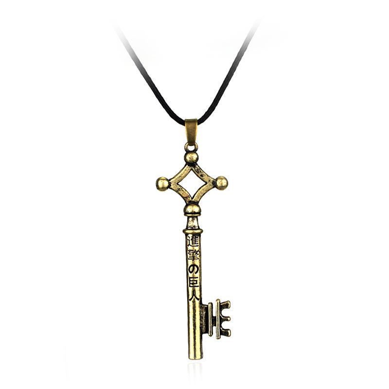 

Anime Eren Key Shingeki No Kyojin Pendant Vintage Cosplay Jewelry Accessories бронзовый