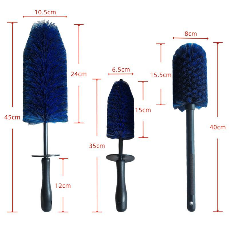 Wheel & Engine Bay Cleaning Brush Set - Car Tire & Detail Brush