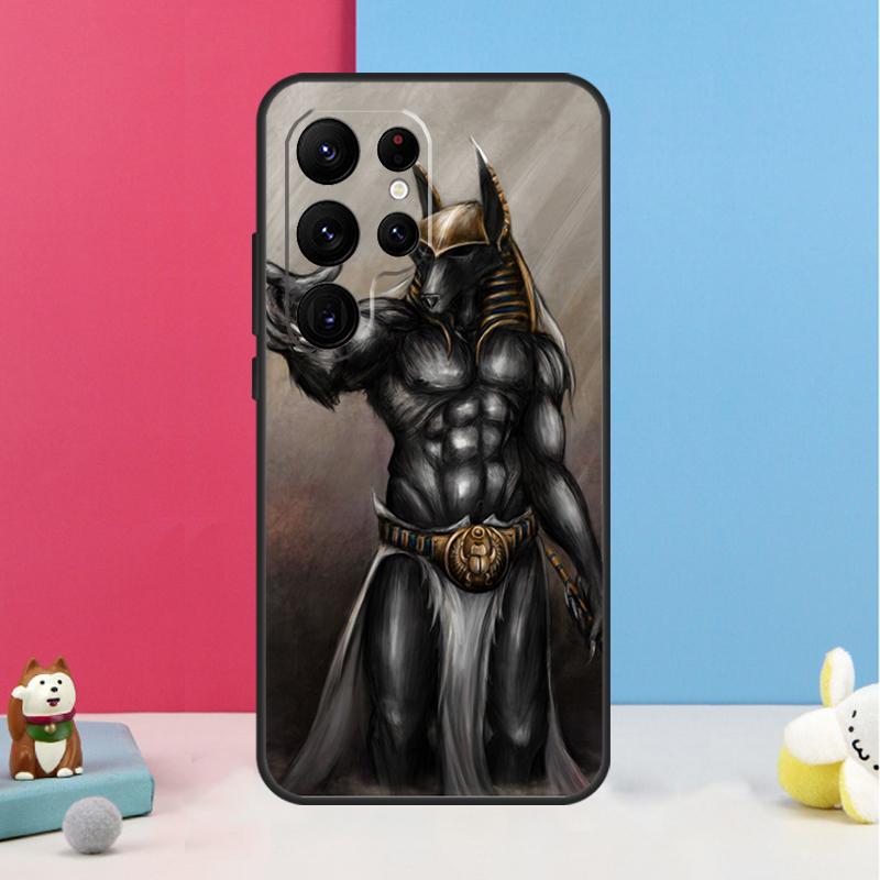 Égypte Néfertiti Anubis Ankh Étui Pour Samsung Galaxy S25 S26 Ultra S20 S21 S22 S23 S24 S10 Plus S25 FE Coque Arrière